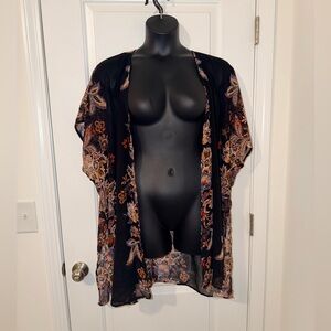 Maurices Floral Kimono Cardigan